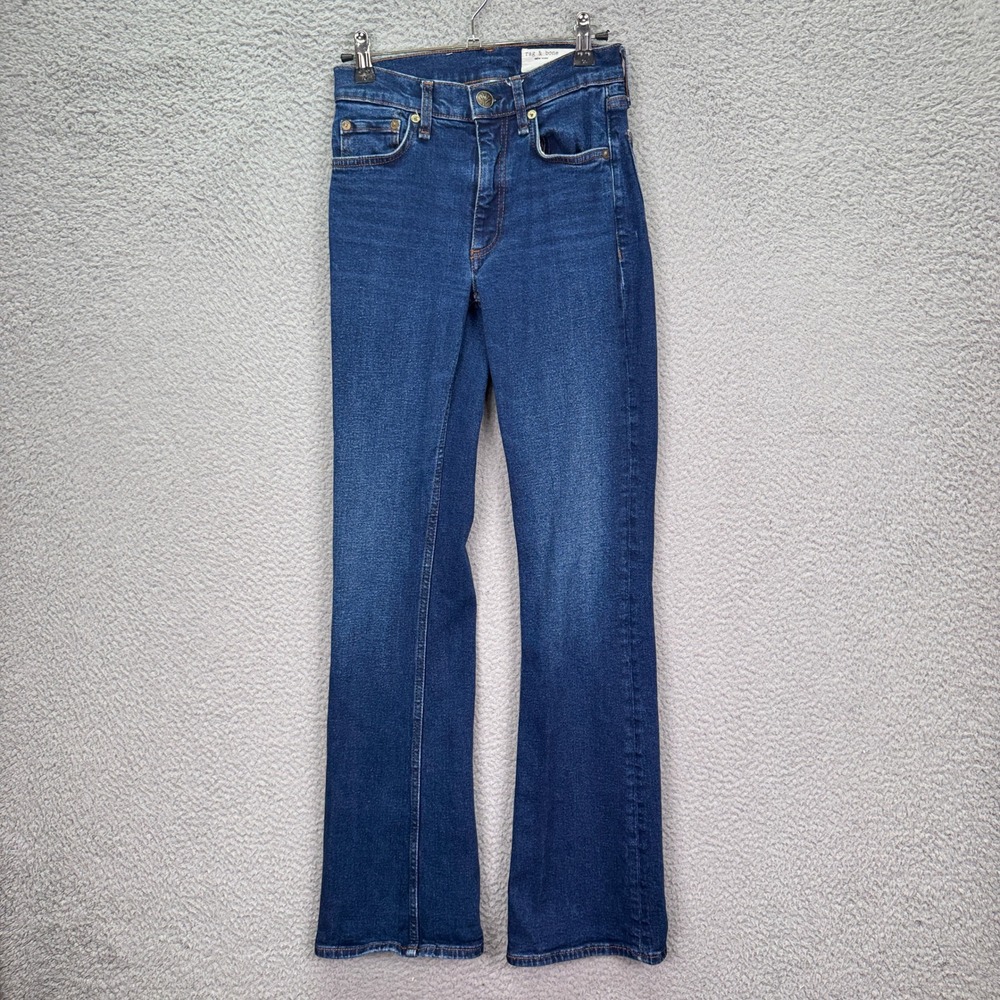 Rag & Bone Jeans Womens 23 Blue Peyton Mid-Rise Bootcut Preppy Timeless Y2K
